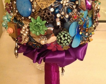DEPOSIT | Tell Your Story with a Custom Brooch Bouquet | Custom Bridal Bouquet