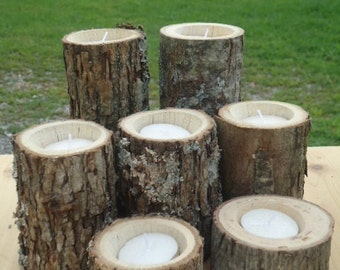 Popular items for rustic wood candle on Etsy