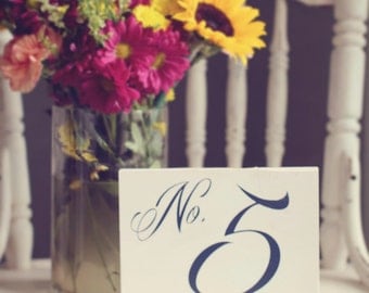 Wedding Table Numbers, Rustic Table Numbers for Wedding, Elegant Wooden Table Numbers Wedding - Single table number - TB-3