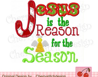 Clip Art Jesus Is The Reason For The Season Clip Art jesus reason season etsy is the for christmas embroidery applique 4x4 5x5 6x6 inch machine design