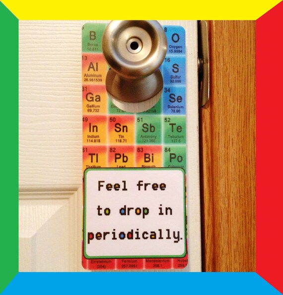 elements table of periodic decor of Decor. Elements Periodic Dry Sign Geek Door Table and Nerd Erase