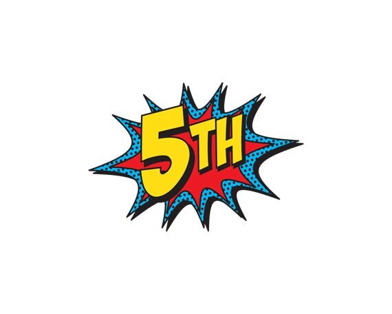 printable number burst for superhero happy birthday banner