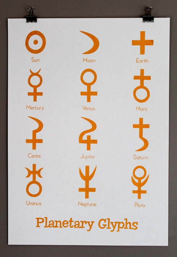 astrology glyphs