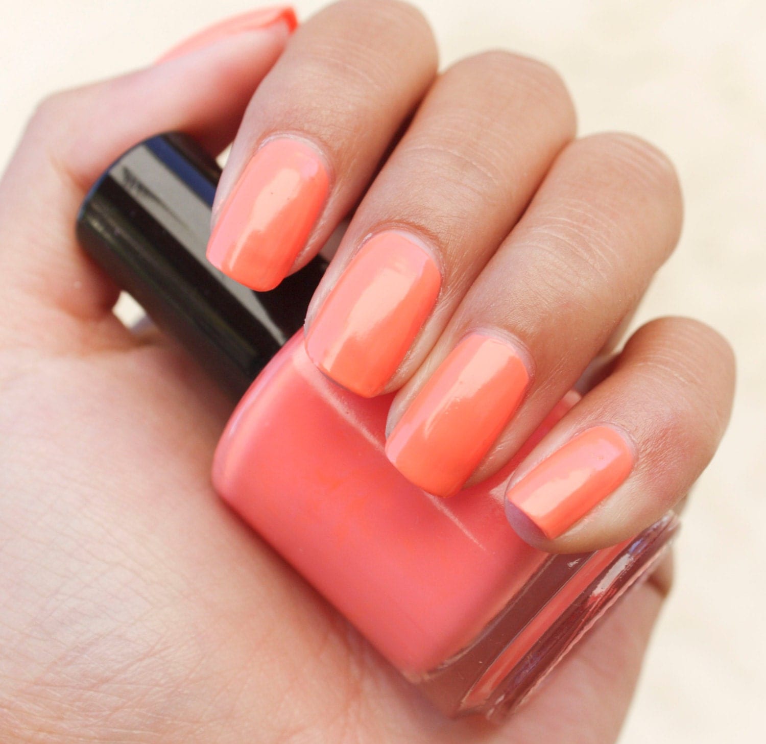 Orange Nail Polish Custom Nail Polish Pastel Orange Nail 8058