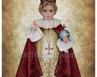 The Infant of Prague, Child Jesus 8x10 Print, Our Lord, the Christ Child #4025