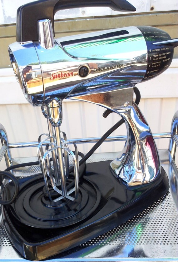 Vintage 1950s Chrome Sunbeam Mixmaster by OneCreativeDirector