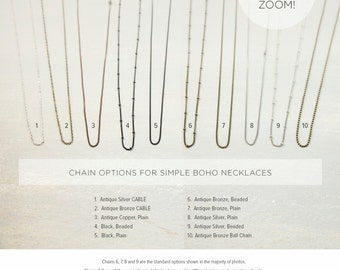 Simple Chain Necklace // CHAIN ONLY // Layered necklace // DIY // Customize Plain Chain or Cable Necklace // Bohemian Fringe