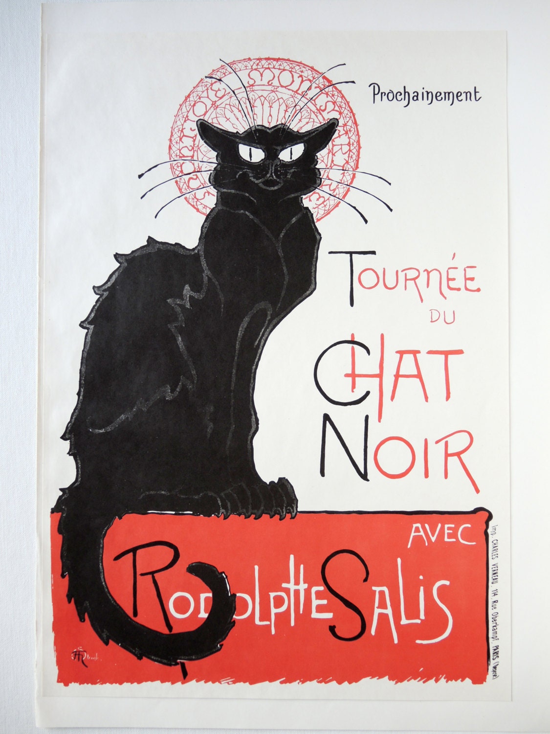 Art Nouveau Poster The Black Cat Theophile Steinlen