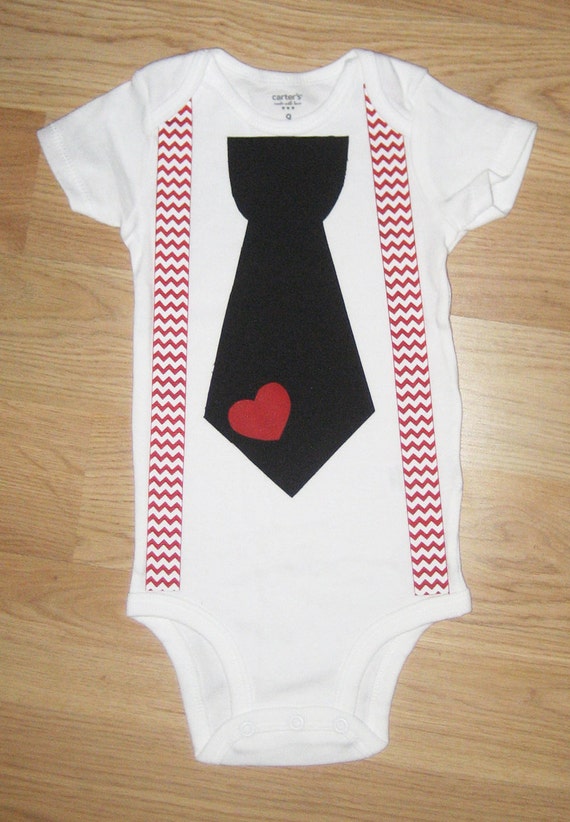 READY TO SHIP Valentines day outfit boys Baby by kottoncactus