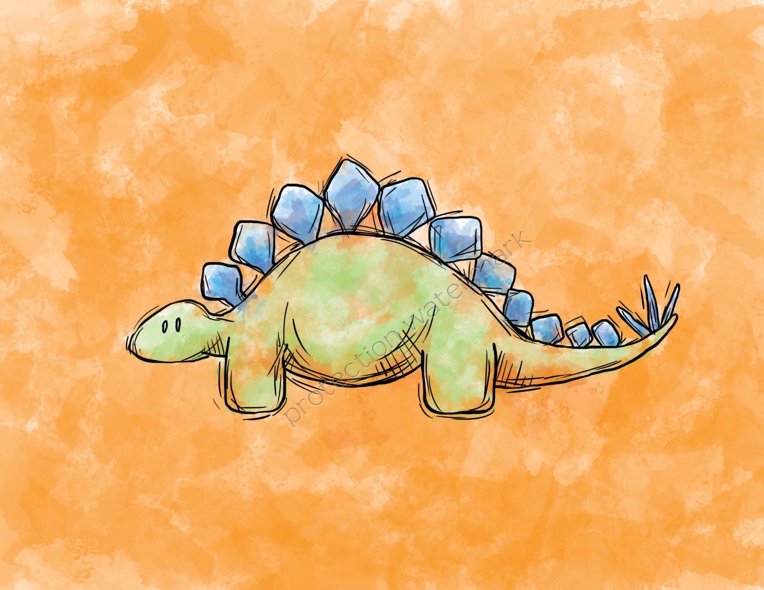 stegosaurus art project