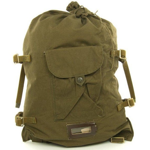 Items similar to Soviet Russian Army Uniform Backpack Bag Rucksack ...