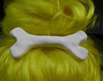 Big Bone Hair Clip, Cave Woman Costume. Bone, Hair, Accessory, Pebbles, Goth, Kawaii