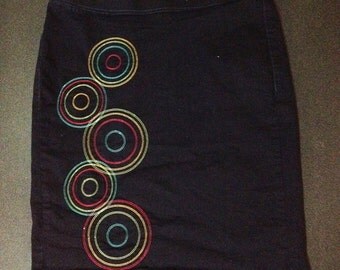 Original bohemian modern circle embroidery designs in seven sizes.