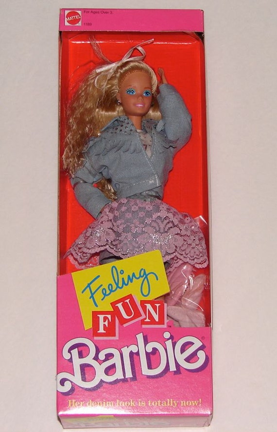 1988 MIB Feeling Fun Barbie by Mattel by MidnightCarnivale on Etsy