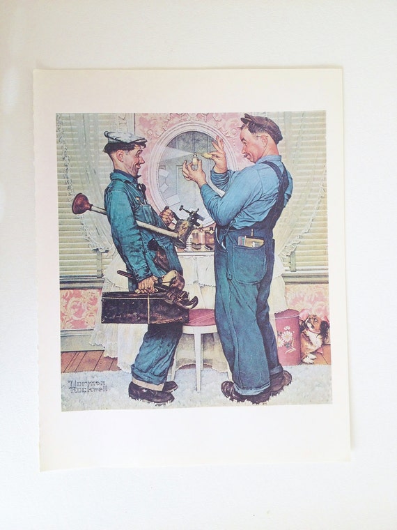 Items similar to Norman Rockwell - Norman Rockwell Print - Copy of ...