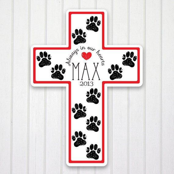 Pet Memorial Cross Custom Dog Memorial Gift Personalized Pet