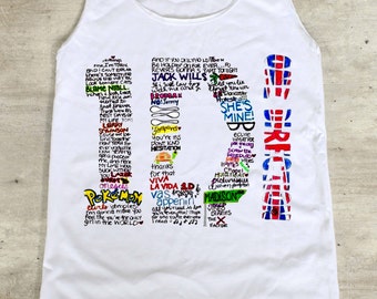 etsy one direction shirt