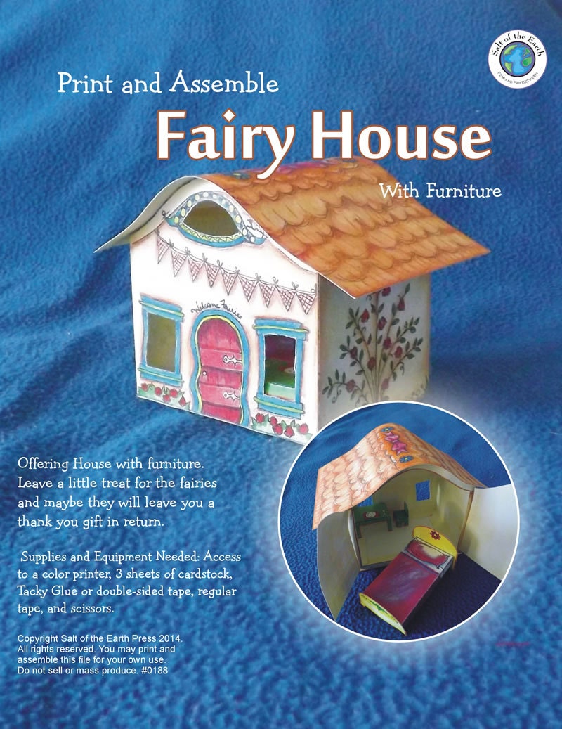 Instant Download Printable Fairy House with by waiting4rain