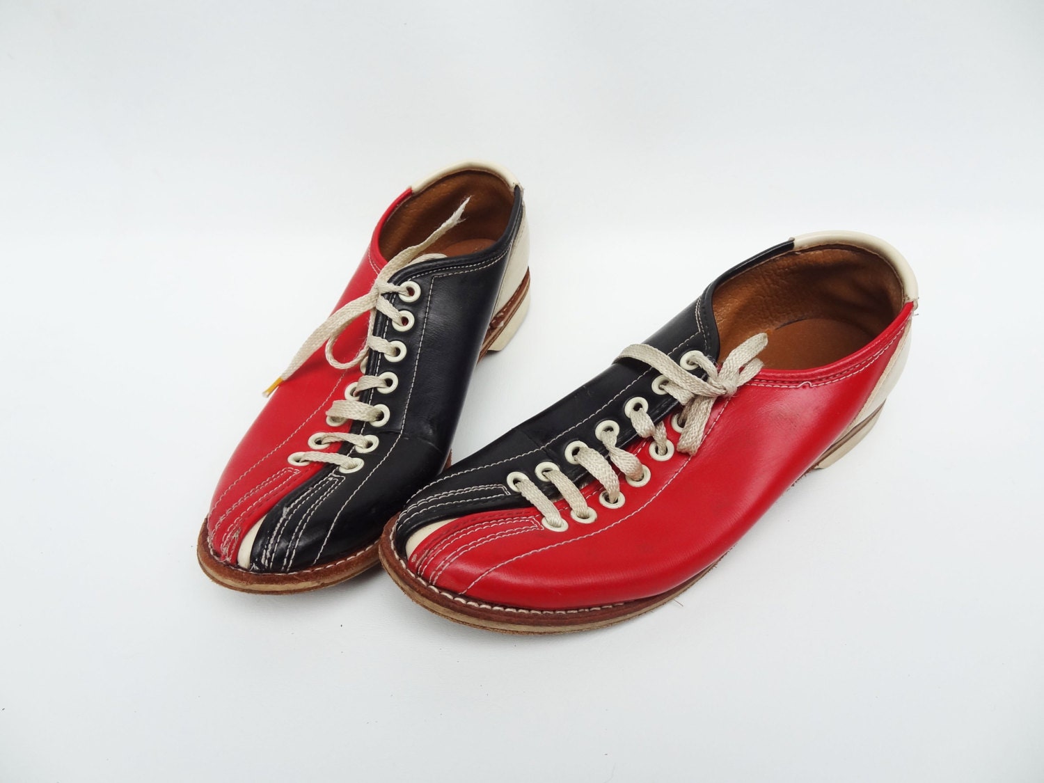 Vintage Bowling Shoes Red White and Blue Womens Size 7
