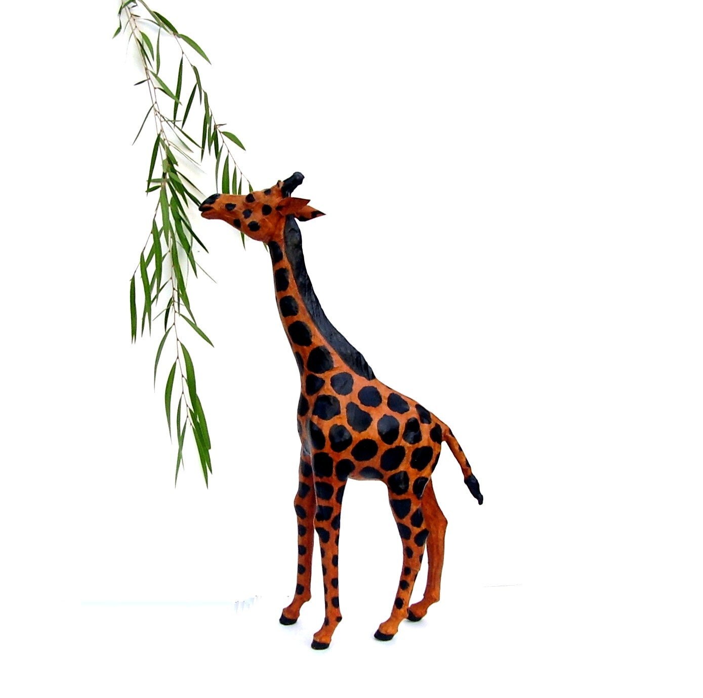 vintage giraffe mid century leather animal african art tall vintage giraffe mid century leather animal african art tall