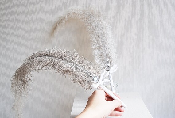 rustic wedding guest book pen wedding feather pen wedding rustic wedding guest book pen wedding feather pen wedding