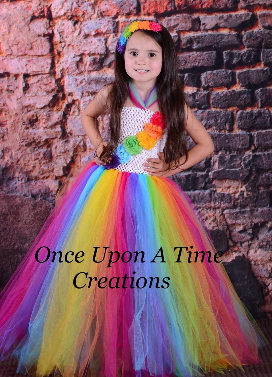 Candy Rainbow Birthday Tutu Dress Photo Prop Halloween