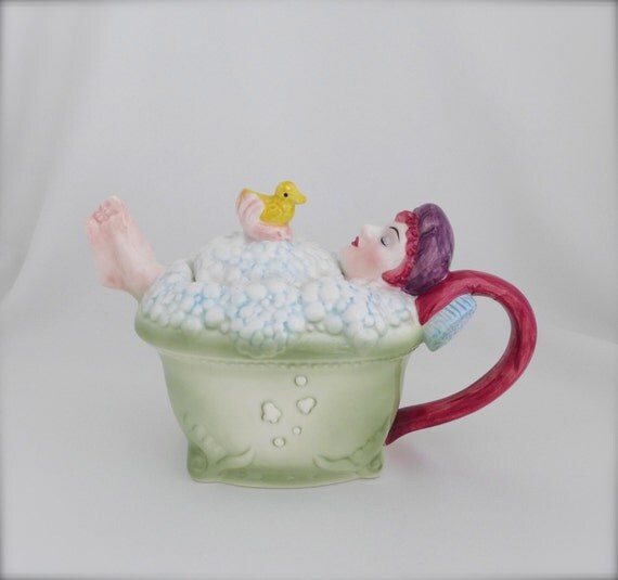 Whimsical Teapot Bubble Bath Teapot Dept 56 Teapot Rubber