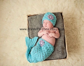 Molly Mermaid crochet PATTERN 0-3 months 3-6 months Instant Download