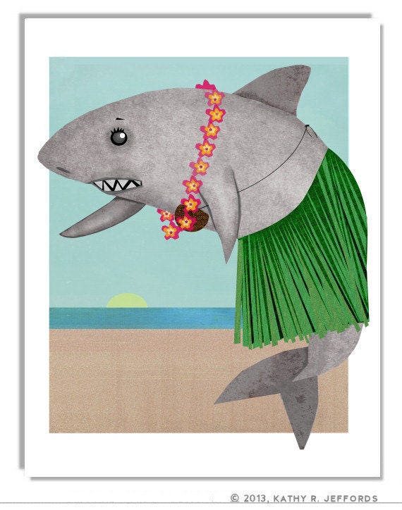 shark hula dancer