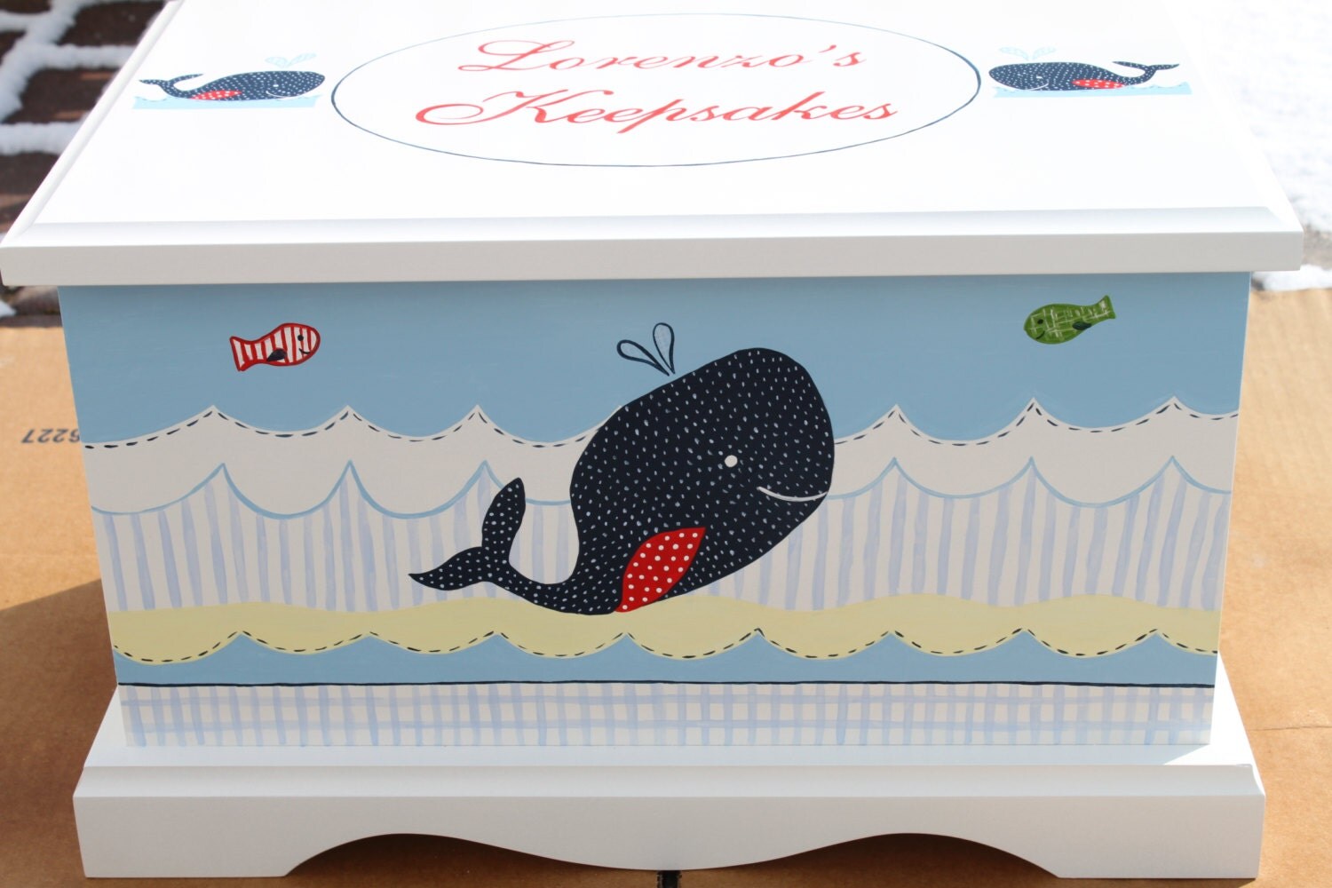 Baby Keepsake chest Baby Keepsake Box baby memory box for boy