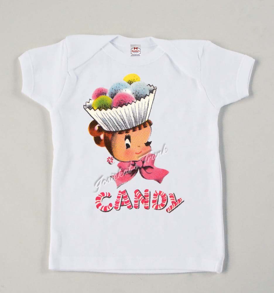 Vintage Candy Girl Tee Tshirt Tank Custom Size Retro Party