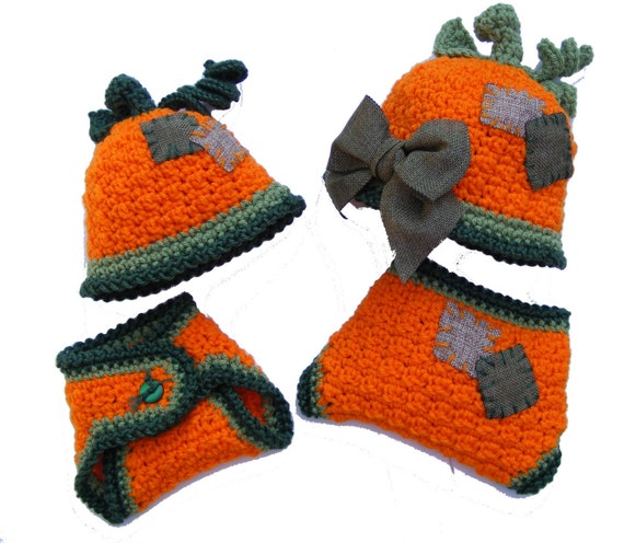 crochet sizes pattern hat different Crochet Cover Baby Hat Girls Crochet Diaper Pattern Patterns Pumpkin