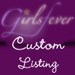 Custom listing for KnuffelStuff