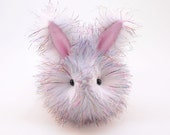 Easter Gift Stuffed Animal Cute Plush Toy Fluffy Bunny Kawaii Plushie Sparkle the Cuddly Snuggly Faux Fur Bunny Rabbit Toy Large 6x10 Inches