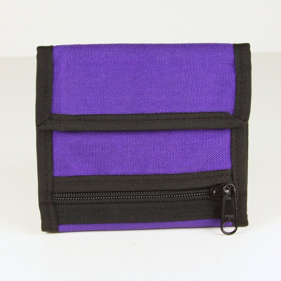Mens Wallet Ladies Wallet Purple Wallet Zippered by MisqueManuf