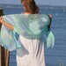 Serenity ... hand painted silk wrap, shawl