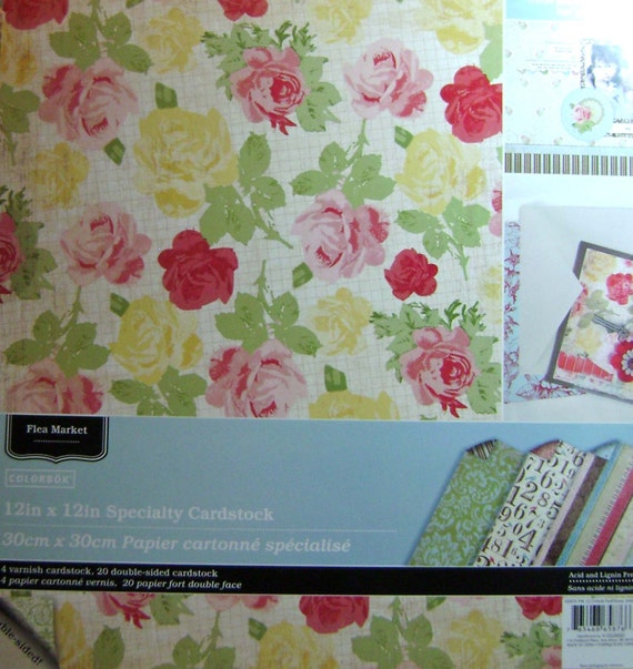 Scrapbooking Paper Pad Double Sided 12x12 Flea