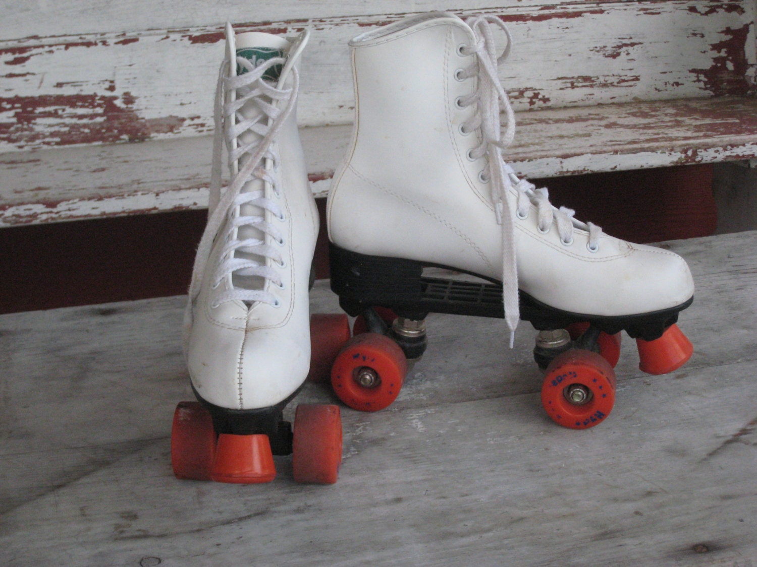 Vintage 1970s Roller Skates Hyde White Retro Roller Derby