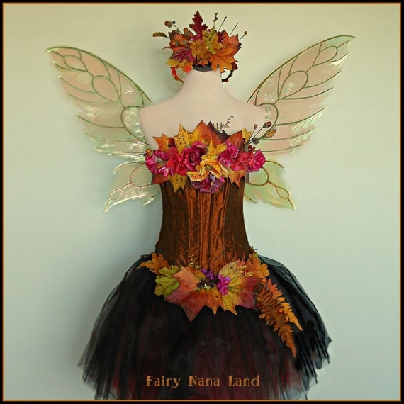 Items similar to SALE - Adult fairy costume - The Woodland Autumn Glory ...