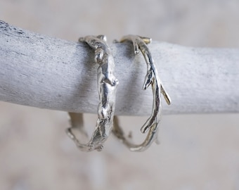 Sterling Silver Twig Ring | Stacking Ring | Nature Inspired Ring