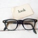 Vintage Nerd EyeGlasses Blue Green 1950s Safety - No Prescription - Glass Lenses - Cosmetic Wear