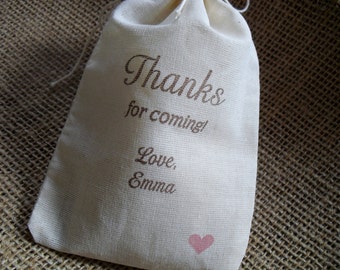 Personalized Custom Party Favor Bags - Set of 10 - 4x6 - Item 4M1553