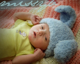 Crochet Baby Hat Pattern - Newborn Puppy Hat - PDF pattern - Fun Photography Prop - Instant Download