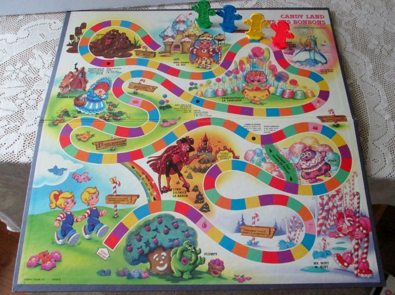 old school candy land board