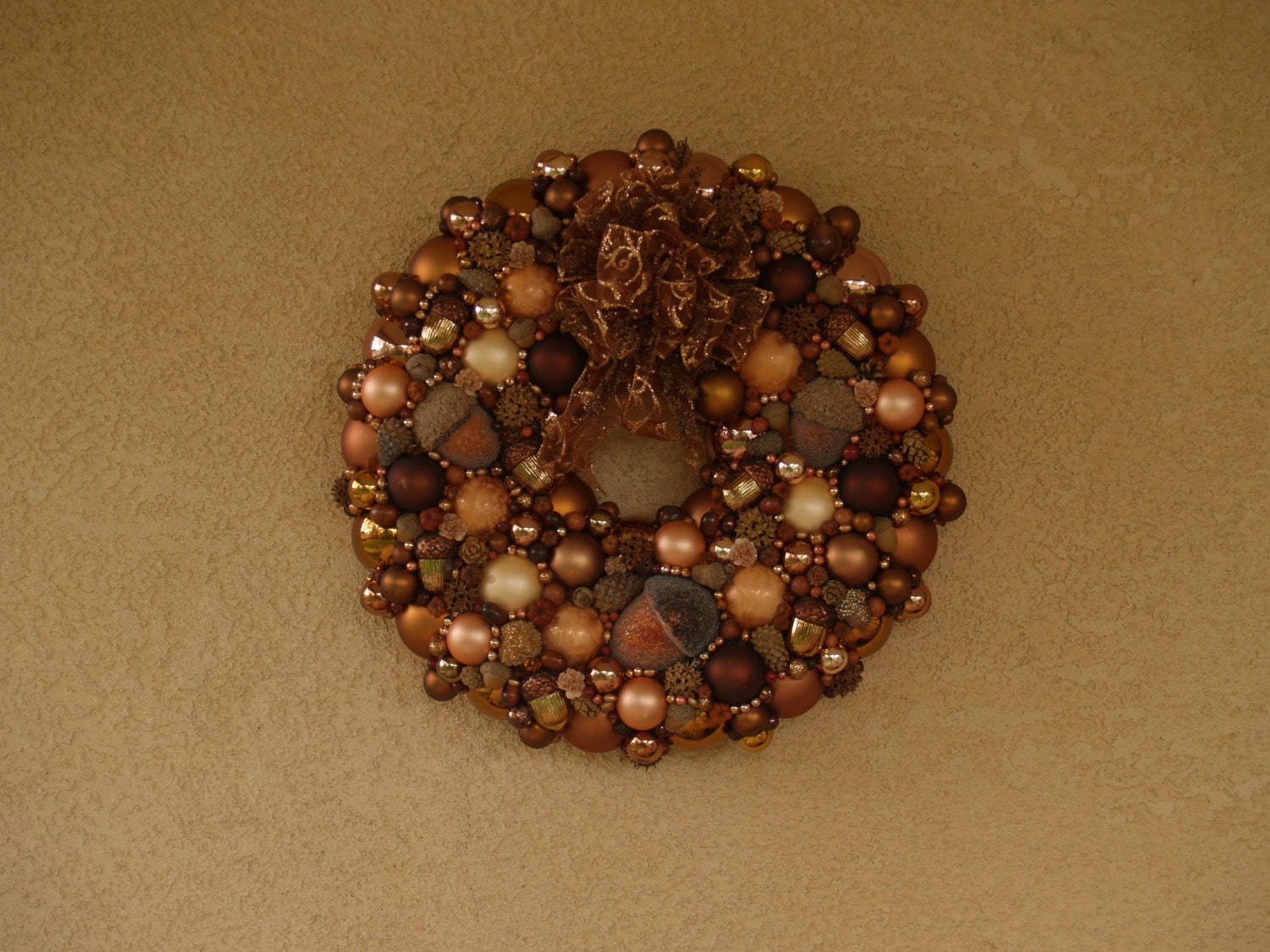 Amazing Earthtones Ornament Wreath