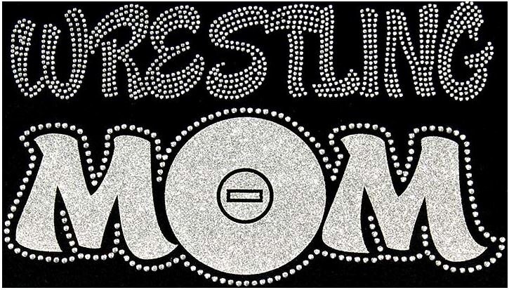 Rhinestone Wrestling Mom T Shirt Bling Shirt Sports High 4289