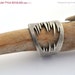 Sterling Silver Ring Size 8.5, Silver Ring, Teeth Ring, Castle Ring