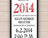Printable Long Grunge Graduation Invitation Il_170x135