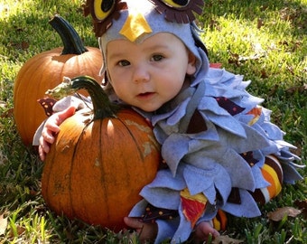 Owl Costume, Harry Potter Owl Costume, Boy Owl Costume, Owl Hat, Halloween Costume, Girl Owl Costume, Hedwig Owl Costume, Grey Owl Costume