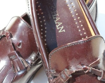 Vintage Cole Haan Tassel Loafers With Kiltie Cordovan